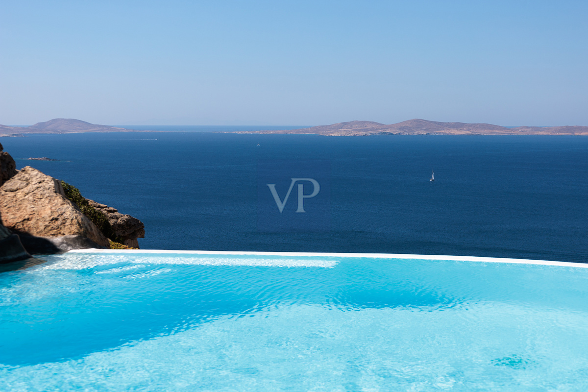 Villa Sea Salt with Sunset View in Tourlos, Mykonos 