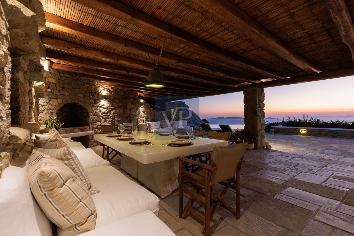 Villa Sea Salt with Sunset View in Tourlos, Mykonos 