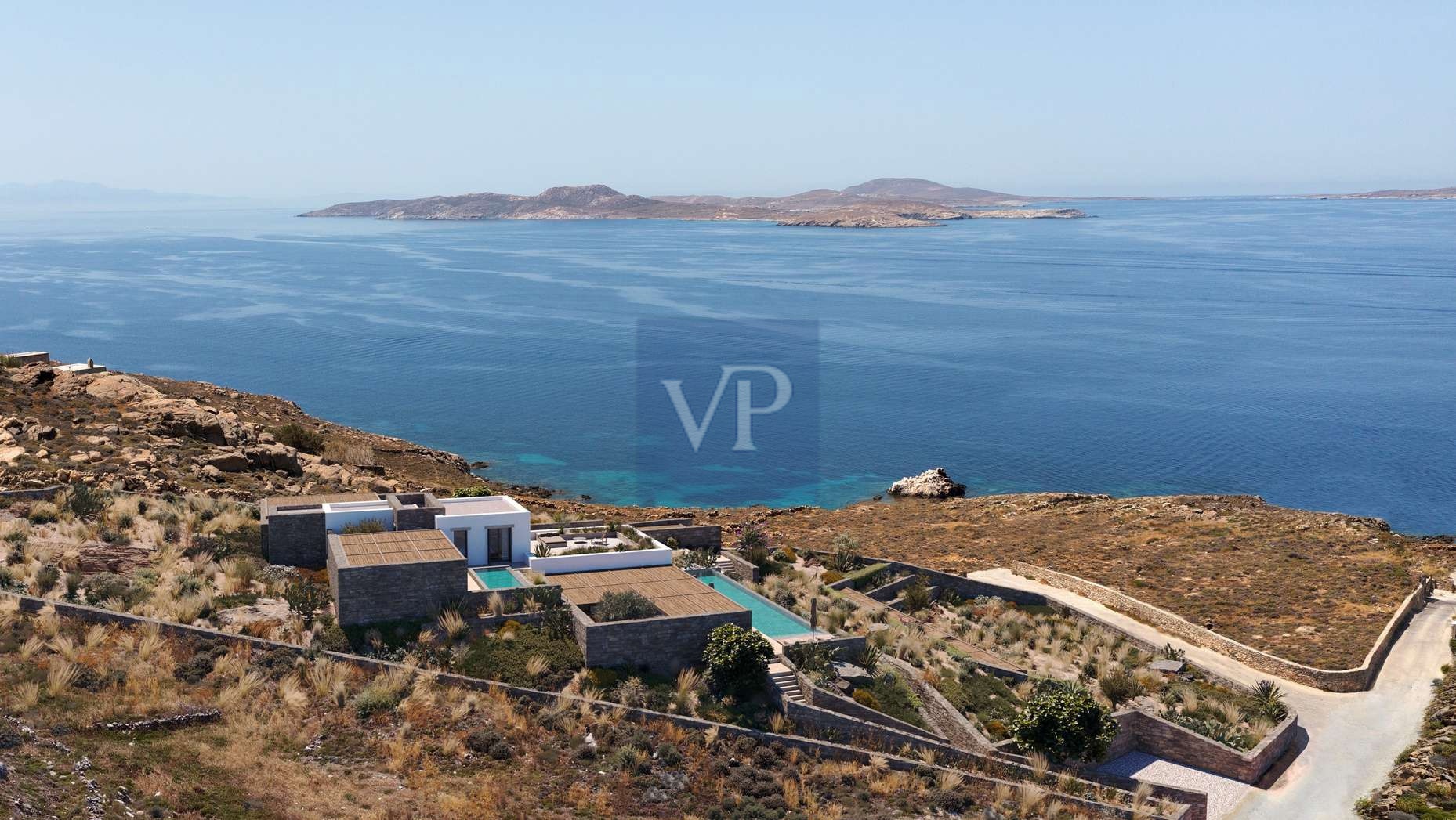 Subterranean Villa Falcon with Sunset Views in Mykonos