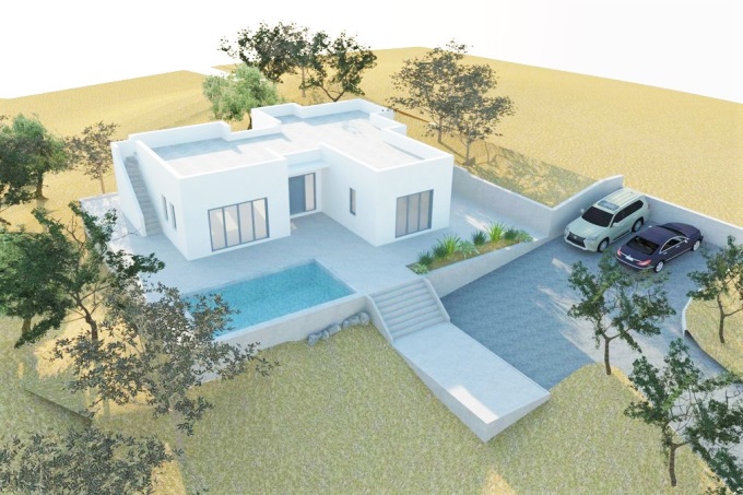 Plot with building license 2600m2 - 2