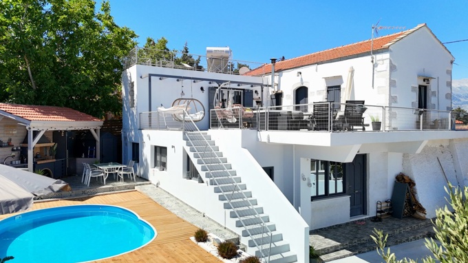 Beautifully Renovated Villa With Sea & Mountain Views For Sale In Xirosterni - 1
