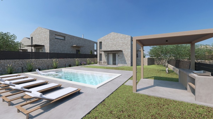 Stylish Stone Villas with Private Pools For Sale in Xirosterni - 14