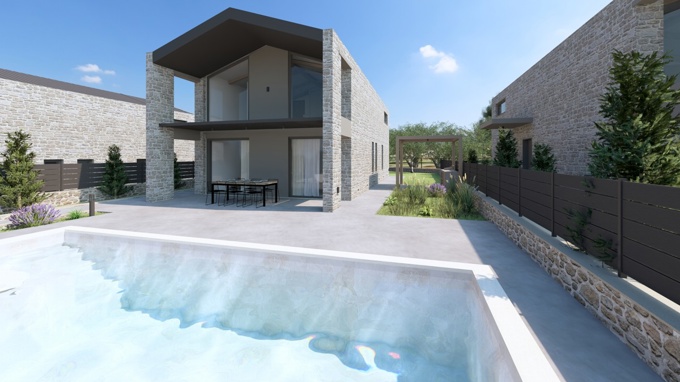 Stylish Stone Villas with Private Pools For Sale in Xirosterni - 1