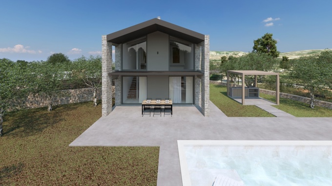 Stylish Stone Villas with Private Pools For Sale in Xirosterni - 9