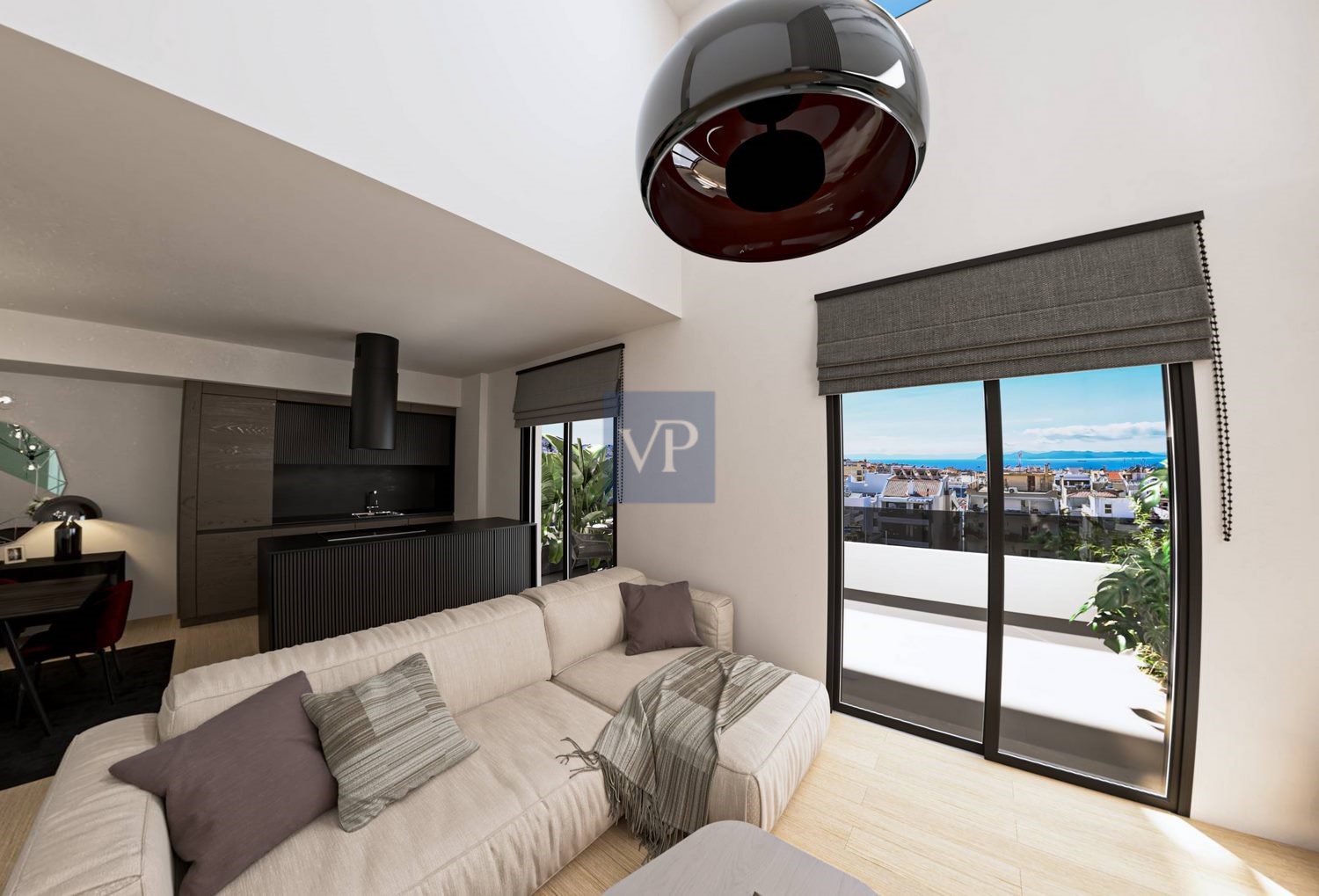 Velvet Apartment I with Seaview in Glyfada