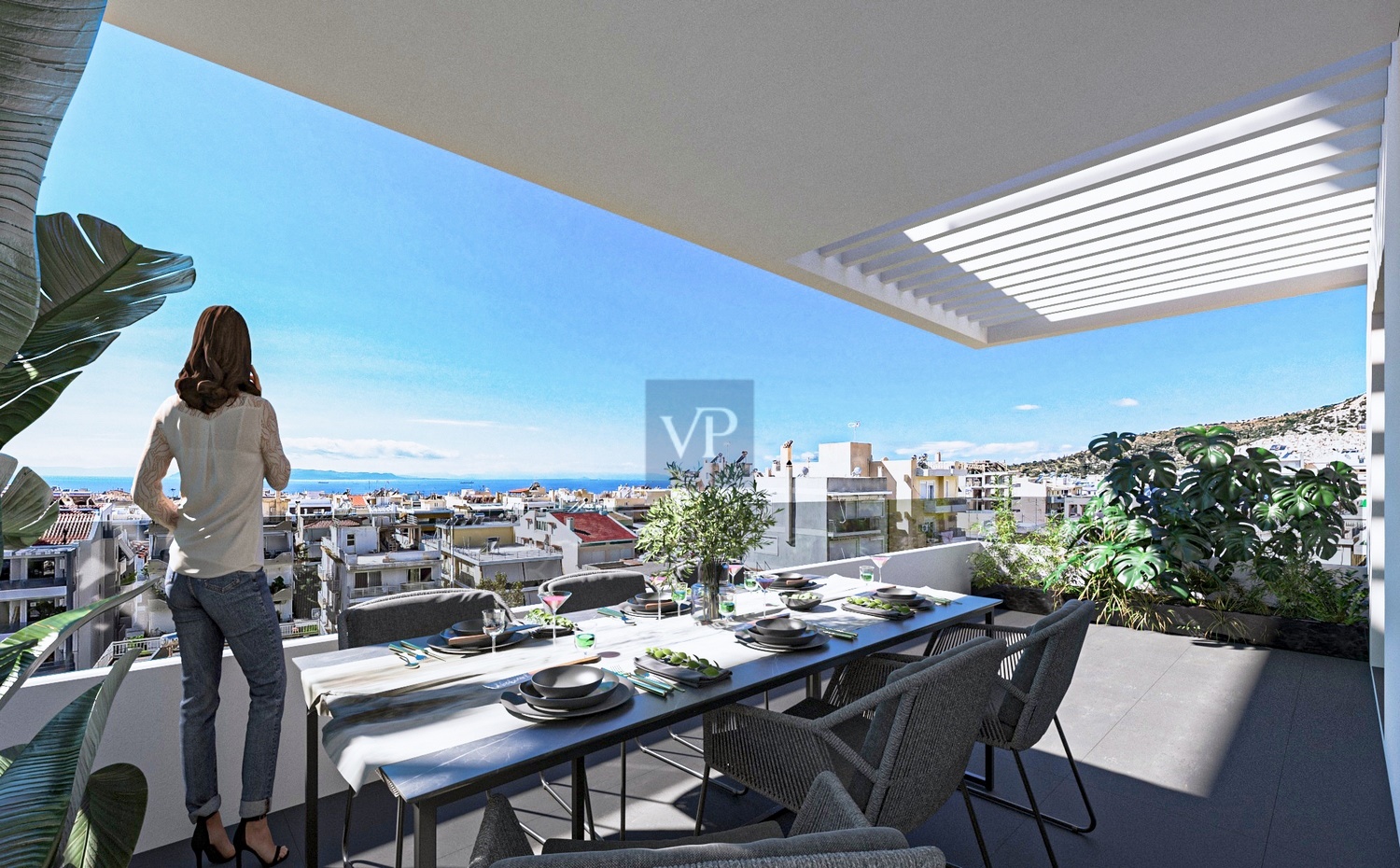 Velvet Apartment I with Seaview in Glyfada